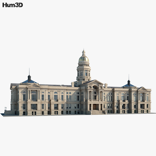 Wyoming State Capitol 3D model