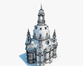 Фрауэнкирхе Дрезден 3D модель