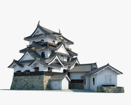 Hikone Castle 3D model