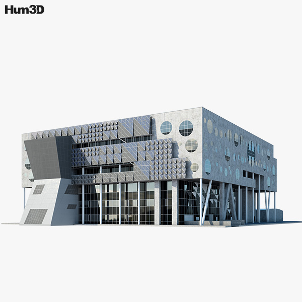 The House of Music in Aalborg 3D model