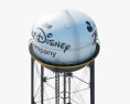 Водонапорная башня Walt Disney Studios 3D модель