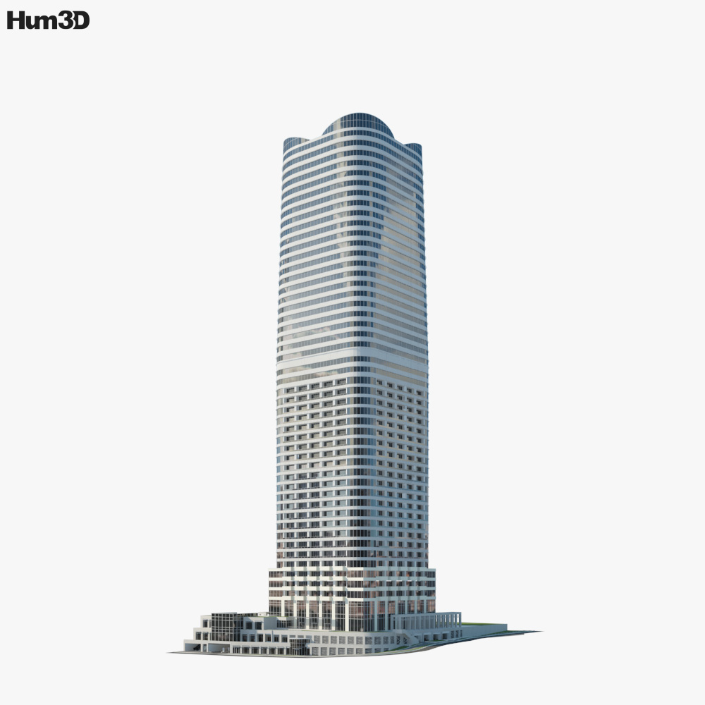 Ark Hills Sengokuyama Mori Tower 3D model