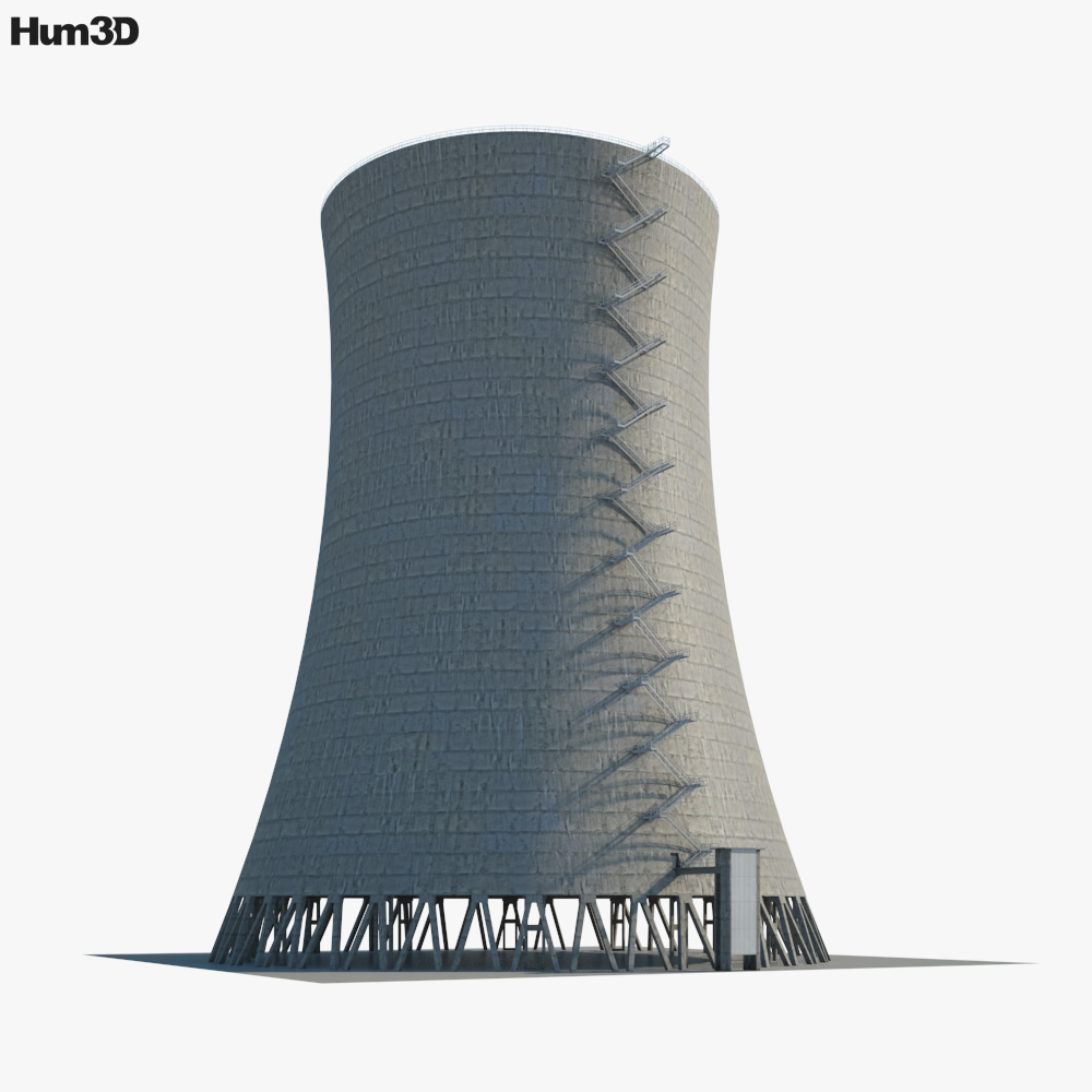 Cooling tower Satsop 3D model