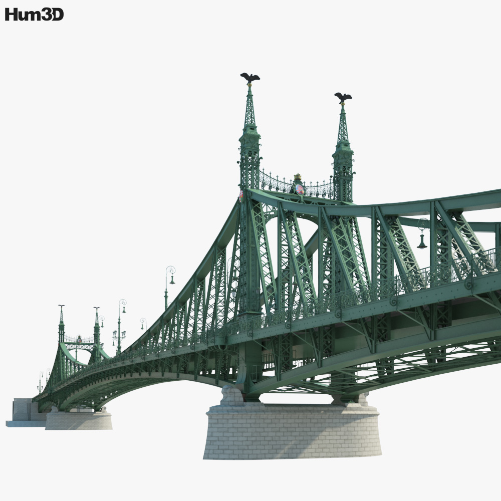 Budapest Liberty Bridge 3D model