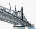 Budapest Freiheitsbrücke 3D-Modell