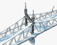 Budapest Liberty Bridge 3d model