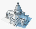 Pantheon Paris 3d model