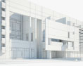 Музей современного искусства в Барселоне 3D модель