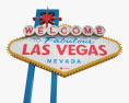 Bienvenido al cartel de Las Vegas Modelo 3D