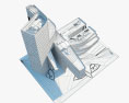 Edificio Gas Natural Modello 3D