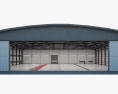 Aircraft hangar 3d model