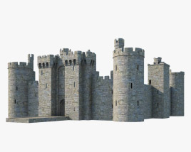 Bodiam Castle 3D model