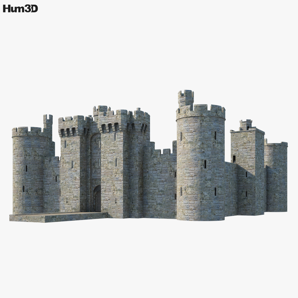 Castelo de Bodiam Modelo 3d