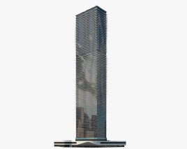 Aqua skyscraper 3D model