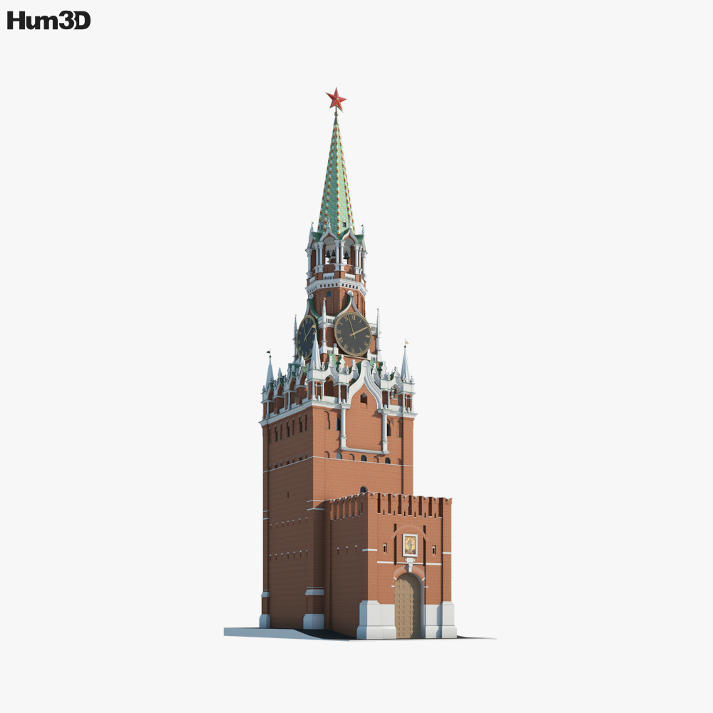 Kremlin Clock Tower 3D model