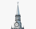 Часы на Спасской башне 3D модель