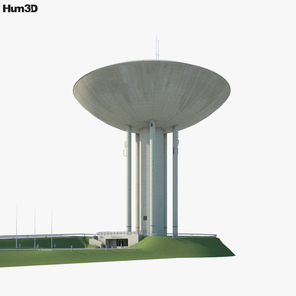 Haukilahti water tower 3D model