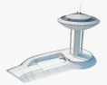 Haukilahti 給水塔 3Dモデル