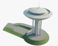 Водонапорная башня Хаукилахти 3D модель