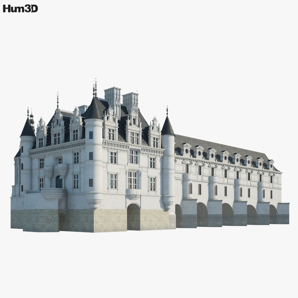 Castle of Chenonceau 3D model