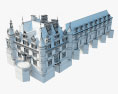 Schloss Chenonceau 3D-Modell