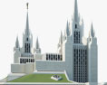 San Diego California Temple 3d model