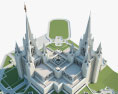 San Diego California Temple 3D модель