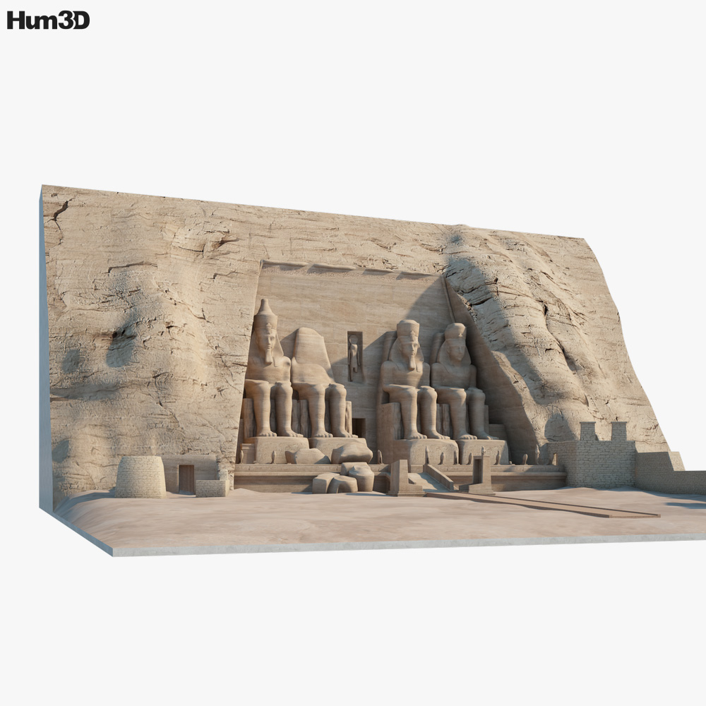 Abu Simbel 3D model