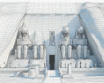 Tempel von Abu Simbel 3D-Modell