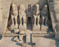 Tempel von Abu Simbel 3D-Modell