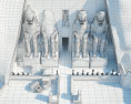 Temples d'Abou Simbel Modèle 3d