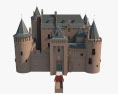 Muiden Castle Modello 3D