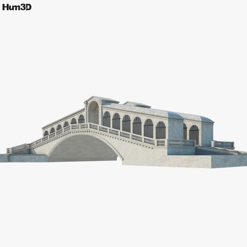 Rialto Bridge 3D model