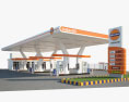 Indian-oil заправочная станция 3D модель