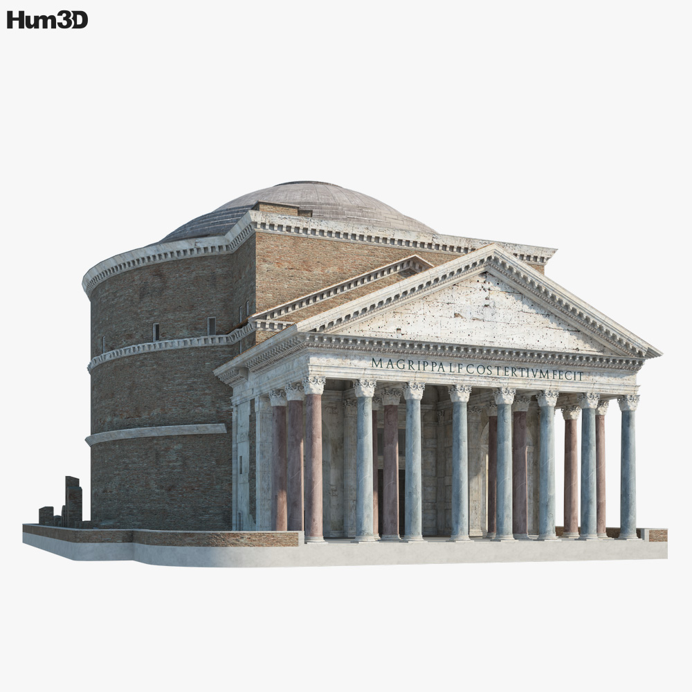 Panteão Roma Modelo 3d