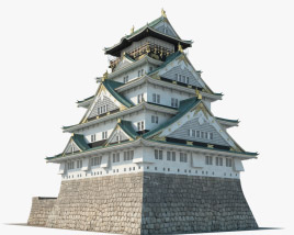 Osaka Castle 3D model