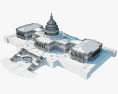 Kapitol der Vereinigten Staaten 3D-Modell