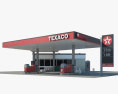 Texaco ガソリンスタンド 01 3Dモデル