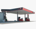 Texaco ガソリンスタンド 01 3Dモデル