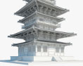 Pagoda of Yakushiji Temple 3D 모델 