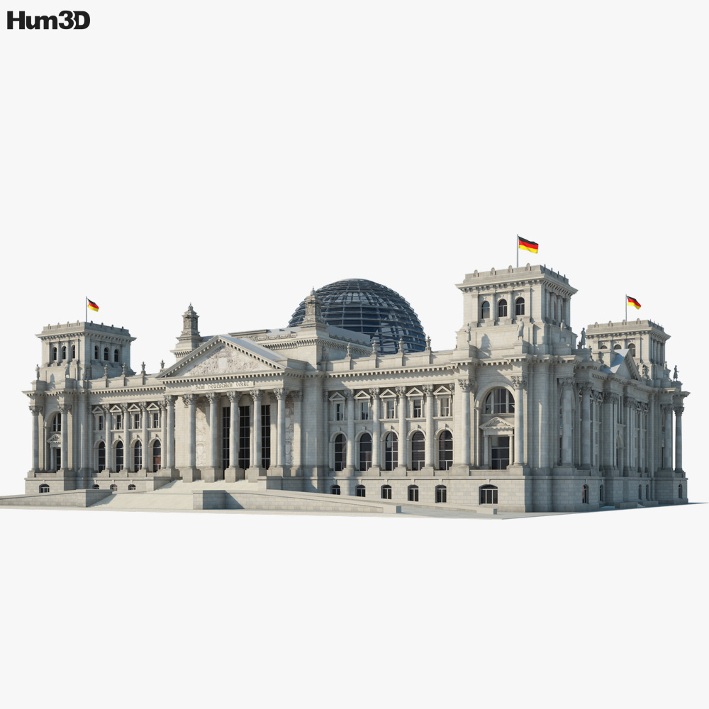 Reichstag building 3D model