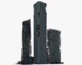 Zerstörte Gebäude 3D-Modell