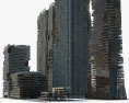 Разрушенные здания 3D модель