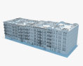 벽돌 건물 3D 모델 
