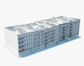 Edifici in mattoni Modello 3D