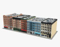 Цегляні будівлі 3D модель