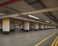 Подземный паркинг 3D модель