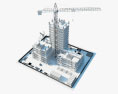 ビル建設現場 3Dモデル
