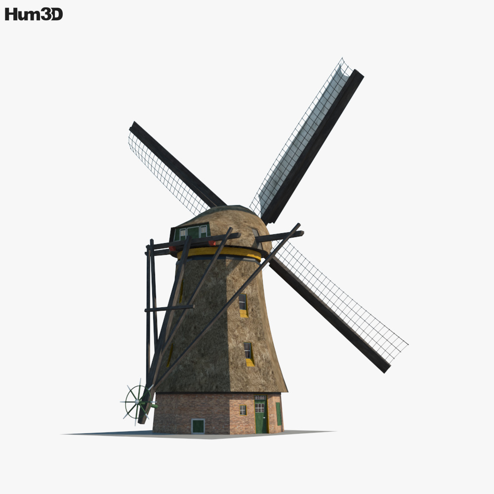 Moinho de vento medieval Modelo 3D $50 - .obj .3ds .fbx .unknown