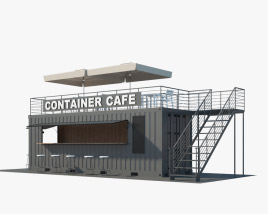 Container Café Modelo 3d